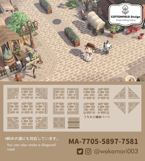 Animal Crossing Qr Codes, Motif Acnl, Brick Path, Geeky Humor, Animal Crossing 3ds, Ac New Leaf, Animal Crossing Funny, Path Ideas, Animal Crossing Qr Codes Clothes