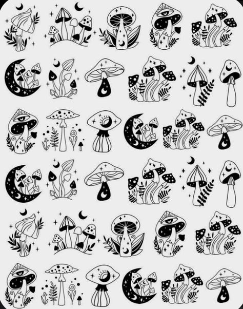 magic mushroom drawing sketch trippy black and white Trippy Black And White, Mushroom Resin, Mushroom Tattoos, Mushroom Drawing, Magic Mushroom, Resin Supplies, Tattoo Flash Art, Mushroom Art, Flash Art