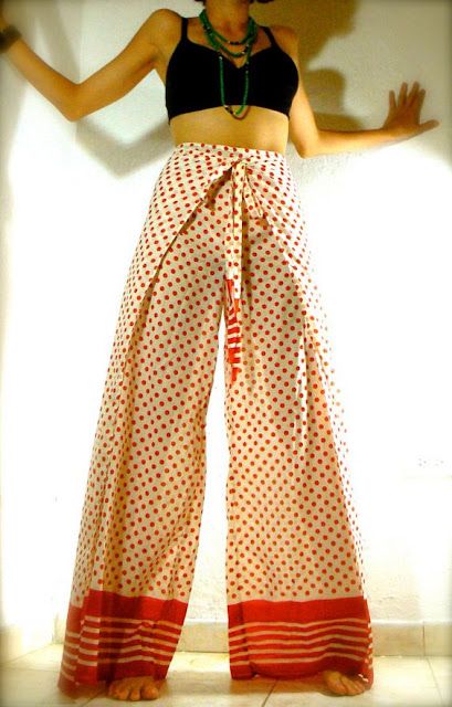 Suzy Homefaker: DIY Harem Pants Wrap Pants Pattern, Harem Pants Diy, Pantalon Thai, Diy Pants, Trousers Pattern, Diy Wardrobe, Wrap Pants, Skirt Pant, Nail Fashion