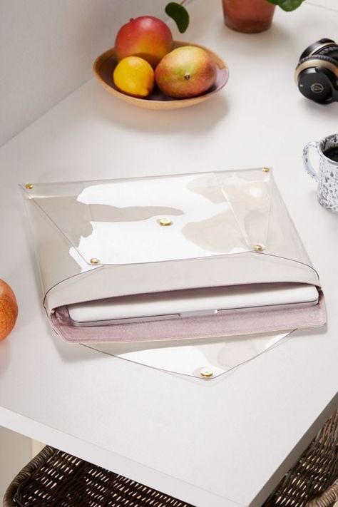 This Clear Laptop Case Is Shaped Like an Envelope, So Sign, Seal, and Deliver It Here, Please Clear Laptop Case, Laptop Screen Repair, Clear Tote Bags, Laptops For Sale, Laptop Storage, Laptop Lifestyle, Transparent Bag, Mac Laptop, Laptop Stand