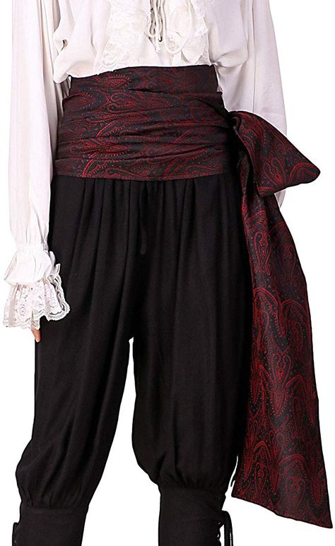 Pirate Themed Outfit Male, Modern Day Pirate Outfit, Pirate Formal Wear, Pirate Clothing Reference, 1700s Pirate Fashion, Men’s Pirate Outfit, Piratecore Outfit Men, Pirate Pants Pattern, Simple Ren Faire Outfit Men