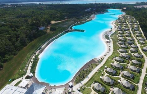 Crystal clear lagoon is the star attraction at Treasure Bay Bintan, Indonesia | RE Talk Asia Bintan Island, Massage Place, Resort Pools, Water Bodies, Vegetarian Restaurant, Swimming Pool Designs, Tourist Destinations, Atlantis, The Star