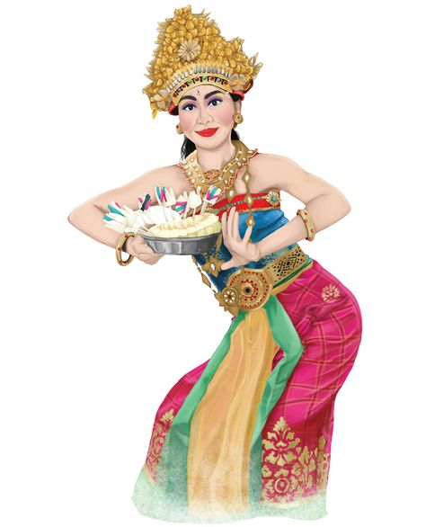 Digital Painting of Bali dancer, Indonesia. Proud to introduce you the original dance from Indonesia, Bali Dance from Bali island. #introducingIndonesia #illustration #digital #painting Bali Drawing, Bali Illustration, Art Gallery Logo, Bali Dance, Bali Dancer, Tari Tradisional, Barong Bali, Gallery Logo, Exterior Wall Art