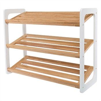 Storage 3 Tier Shoe Rack, Wood Shoe Rack, Freedom Furniture, Home Office Storage, Tiny Spaces, Rack Design, Great Design, Upholstered Furniture, Shoe Storage