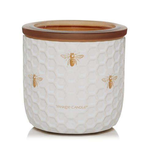 Honeycomb Electric Wax Melts Warmer with Timer & Light - Wax Warmers | Yankee Candle Cute Electric Wax Warmer, Cute Wax Warmer, Wax Warmer Aesthetic, Electric Wax Melt Burner, Yankee Candle Wax Melts, Pjo Dr, Candle Wax Warmer, Bee Stuff, Electric Wax Warmer