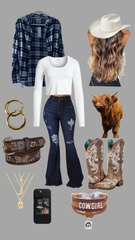 Created by annabellemrich on Shuffles What To Wear To A Backyard Wedding, Anne Wilson Concert Outfit, Teen Cowgirl Outfits, Hoedown Party Ideas Outfit, Blake Shelton Concert Outfit, Kane Brown Concert Outfit Ideas, Cute Cowboy Outfits For Women, Western Country Outfits Women, Cute Outfits Country