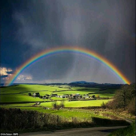 Thankyou for the Awesome big rainbow today! Rainbows In The Sky, Rainbow Pictures, Rainbow Photography, Rainbow Photo, Love Rainbow, Foto Art, To Infinity And Beyond, Beautiful Rainbow, Landscape Photographers