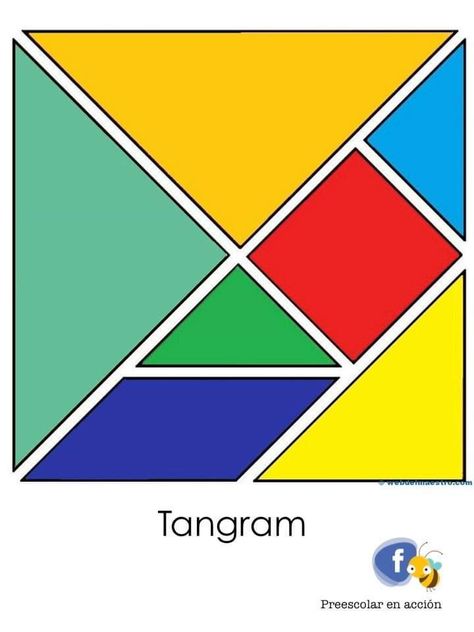 Tangram Printable, Tangram Activities, Tangram Patterns, Tangram Puzzles, Printable Puzzles For Kids, Preschool Activities Toddler, Shapes Activities, Math Projects, Kindergarten Math Worksheets