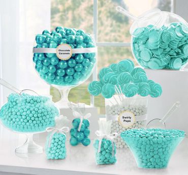 Gold Candy Buffet, Blue Candy Buffet, Candy Buffet Birthday, Candy Buffet Party, Tiffany Birthday Party, Graduation Candy Buffet, Candy Buffet Ideas, Tiffany Birthday, Blue Sweet 16