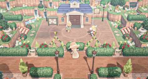 Animal Crossing Island Ideas Plaza, Acnh Entrance, Resident Services, Diy Cat Enclosure, Acnh Cottagecore, Animals Crossing, 귀여운 음식 그림, Animal Crossing Wild World, Animal Crossing Characters