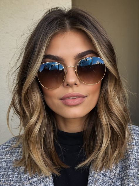 28 Stunning Balayage Hair Color Ideas for Brunettes to Shine This Summer Short Balayage, Balayage Hair Color Ideas, Balayage Ideas, Peekaboo Highlights, Balayage Hair Color, Short Brown Hair, Brunette Balayage Hair, Brunette Color, Fun Hair