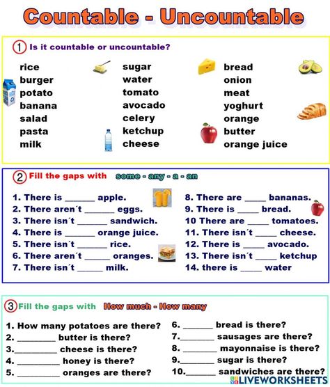 Countable And Uncountable Worksheet, Countable Uncountable Nouns Worksheets, Uncountable Nouns Worksheets, Countable Uncountable Nouns, Countable And Uncountable Nouns Activity, Countable And Uncountable Nouns, Countable And Uncountable Nouns Exercise, Nouns Exercises, English Grammar Games