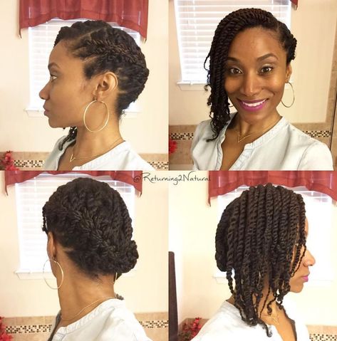 Side Updo for Long Twists Long Twists, Twists Hairstyles, Side Updo, Natural Hair Twist Out, Hair Twists, Protective Hair, Two Strand Twist, Twisted Updo, Natural Hair Twists