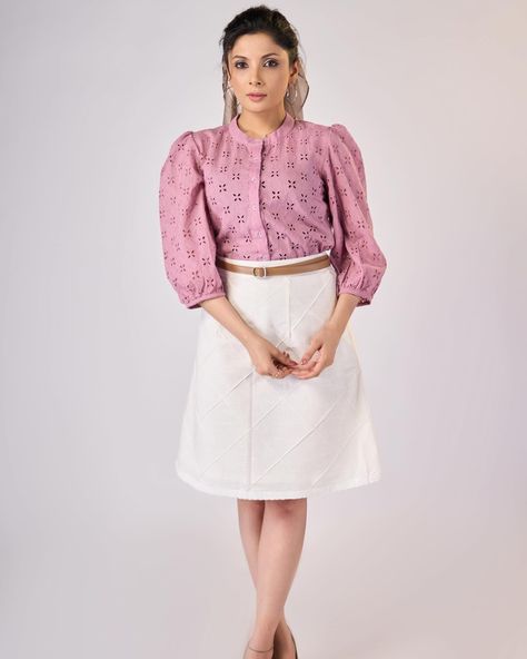 The Foxy pink hakoba mandarin collar top is a stylish and versatile piece that can be dressed up or down. The exquisite hakoba fabric adds a touch of elegance, while the optional skirt offers flexibility in styling. As an industry expert, I can assure you of its high quality and timeless appeal. #sujatra #sujatraglobal #sujatratops #cottontop #hakoba #cottonhakoba #hakobatop #mandarincollar #mandarincollartop #summermusthave #pinktop Collar Top, Cotton Skirt, Mandarin Collar, Pink Tops, Cotton Tops, 10 Days, Must Haves, I Can, Dry Clean