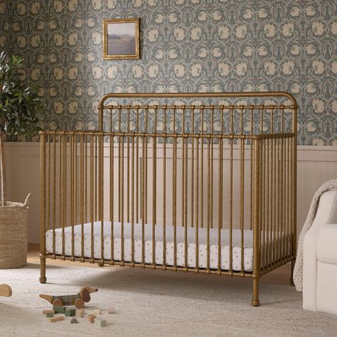 Winston 4-in-1 Convertible Crib – Namesake Metal Cribs, Iron Crib, Metal Crib, 4 In 1 Crib, Vintage Crib, Gifts For Expecting Parents, Nursery Room Inspiration, Adjustable Mattress, Baby Trend