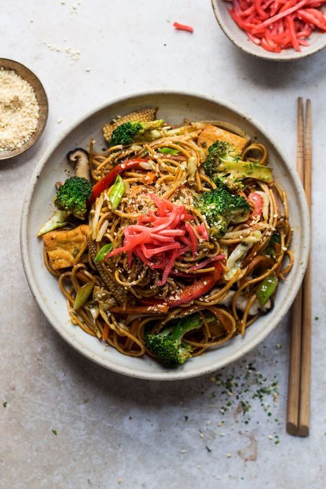 Vegan yakisoba - Lazy Cat Kitchen Vegan Yakisoba, Chinese Aubergine, Vegan Laksa, Vegan Duck, Vegan Bao, Vegan Katsu, Tofu Steaks, Yakisoba Recipe, Duck Pancakes