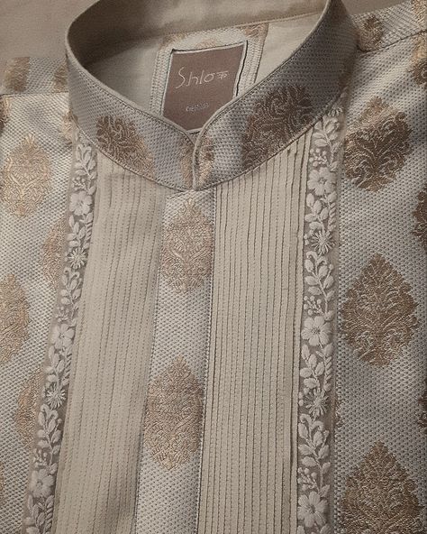 Panjabi Design For Men Fabric, Marriage Dress For Men, Man Dress Design, Embroidery Kurta, Boys Kurta Design, Wedding Kurta For Men, Indian Groom Wear, Wedding Dresses Men Indian, Gents Kurta Design