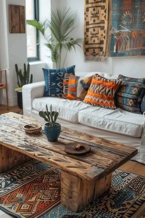 Zen Boho Living Room, House Decor Themes Interior Design, Afrohemian Decor, Living Room Decor Tips, Bohemian Living Rooms, Bohemian House, Decoration Inspiration, Boho Living, Boho Living Room