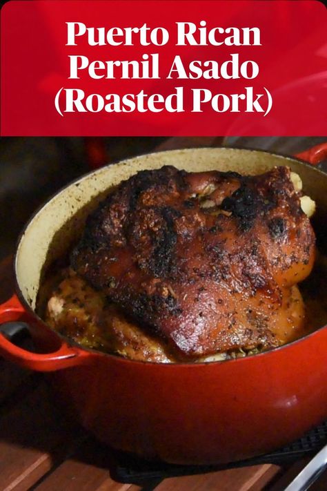 Pork Shoulder Recipes Oven, Pork Shoulder Marinade, Puerto Rican Pernil, Roasted Pork Shoulder, Pork Shoulder Recipe, Puerto Rican Style, Pork Shoulder Recipes, Popular Dishes, Pork Shoulder Roast