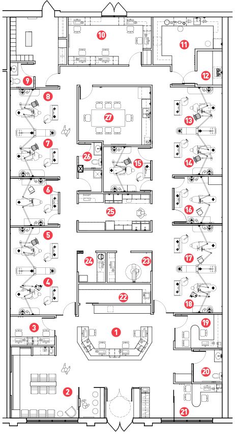 Dentist Office Design Interiors, Hospital Floor Plan, Dental Design Interior, Medical Clinic Design, Hospital Plans, Dentist Office Design, Office Floor Plan, Remedies For Tooth Ache, Dentist Clinic