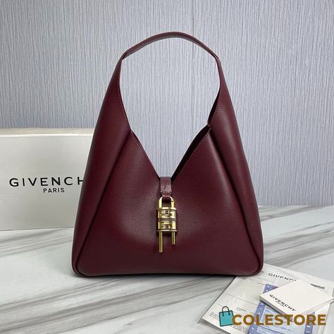 Givenchy Hobo Bag Dark Red Size 31x15x43cm - Colestore.Ru Givenchy Hobo Bag, Bag Obsession, Bag Dark, Hobo Bag, Dark Red, Givenchy, Dust Bag, Ootd, Red