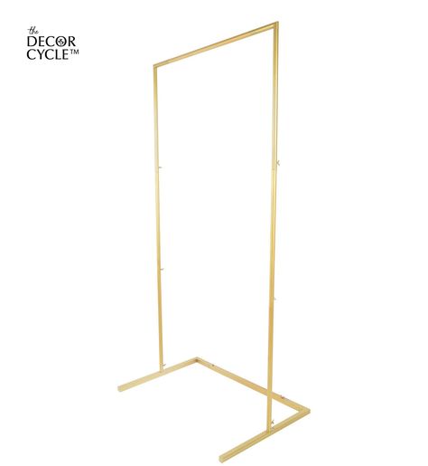 Gold Metal Stand to create your own backdrop and decorate for your special occasion. This metal stand is foldable and reusable. You can make new designs everytime on stand. The size of the stand is 6 Feet height * 3 Feet width / 182.8cms * 91.4cms. Order on : Instagram @thedecorcycle The Stand, Diy Backdrop, Metal Stand, New Designs, Your Special, Gold Metal, To Create, Special Occasion, Create Your