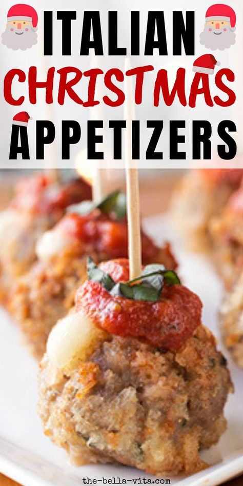 Party Appetizer Recipes Christmas, Antipasto Ideas Appetizers, Appetizer Christmas Eve, Italian Meat Appetizers, Italian Christmas Appetizers Recipes, Italian Meal Appetizers, Italian Heavy Appetizers, Italian Appetizers Christmas, Italian Christmas Soup