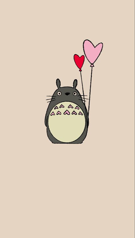 Studio Ghibli Valentines, Ghibli Valentines, Sanrio Valentines Day Card Diy, Studio Ghibli Valentines Wallpaper, Ghibli Happy Birthday, Totoro Valentine, Studio Ghibli Love, Studio Ghibli Valentines Day Cards, Paper Crafts Studio Ghibli