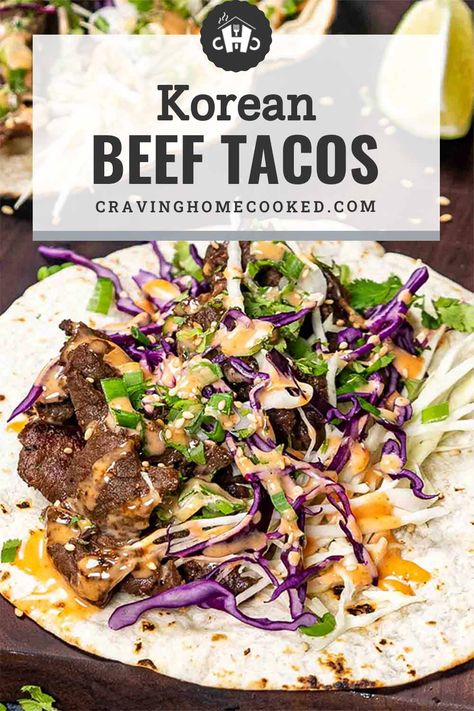 Mongolian Beef Tacos, Korean Beef Tacos With Kimchi, Korean Street Tacos Recipe, Korean Bbq Burrito, Asian Style Tacos, Spicy Korean Tacos, Korean Bbq Beef Tacos, Korean Bulgogi Tacos, Asian Tacos Beef