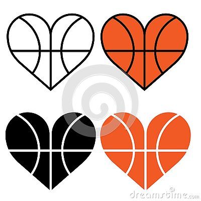 Basketball Heart Tattoo, Cute Drawings For Him, Basketball Illustration, Basketball Boyfriend, Valentine Drawing, Basketball Heart, Drawings For Him, Posters Diy, Heart Doodle