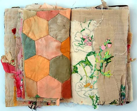 Cloth Books, Textiles Sketchbook, Fabric Journal, Fabric Books, Fabric Journals, Bookmaking, Stitch Book, Fabric Collage, Book Arts