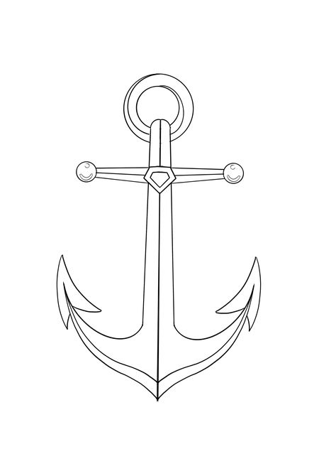 Anchor Drawing, Anchor Drawings, Ship Anchor, Paw Patrol, Small Tattoos, Tattoo Ideas, Coloring Pages, Cricut, Tattoos