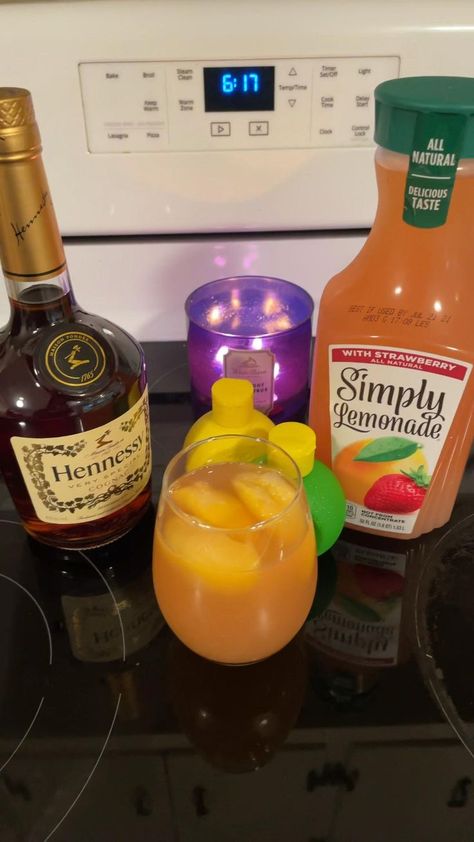 Strawberry Hennessy Lemonade Drink Recipe, Peach Paul Masson Mixed Drinks, Paul Mason Mixed Drinks, Dusse Cognac Drink Recipes, Brown Liquor Mixed Drinks, Liquor Drinks Party, Thug Passion Drink, Dark Liquor Mixed Drinks, Hennessey Drink Recipes