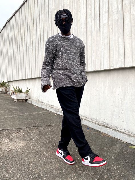 Outfit Features - MTP Sweater. Air Jordan 1 Retro High OG 'Bred Toe' Air Jordan 1 High Outfit Man, Jordan 1 Bred Outfit, Patent Bred 1s Outfit, Jordan 1 Chicago Outfit Men, Jordan 1 Low Outfit Men, Jordan 1 Low Outfit, Jordan 1 Outfit Men, Jordan 1 Low Bred, Jordan Bred