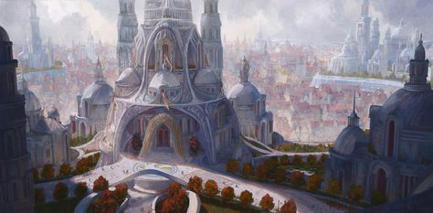 Tar Valon, Wheel Of Times, Wheel Of Time Books, Wheel Of Time, Image Painting, Fantasy City, Fantasy Castle, Film Set, Fantasy Inspiration