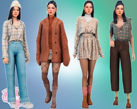 Sims Cold Weather, Sims 4 Maxis Match Designer Clothes, Sims Fall Outfits, Sims 4 Cc Clothes Female Jeans Maxis Match, Sims 4 Cc Maxis Match Clothing Fall, Ts4 Cc Maxis Match Winter Clothes, Sims 4 Cc Maxis Match Cold Weather, The Sims 4 Cc Fall Clothes, Sims 4 Outfits Cc Maxis Match