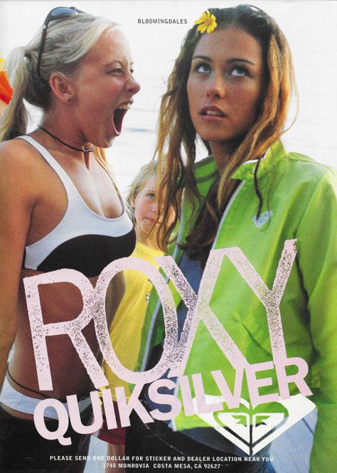 April 1997. Roxy Quiksilver - Just Seventeen Vintage Seventeen Magazine, Seventeen Magazine Fashion, Just Seventeen, Clothes Swap, Surf Aesthetic, Beach Girl Aesthetic, Soul Surfer, Surf Poster, Roxy Surf