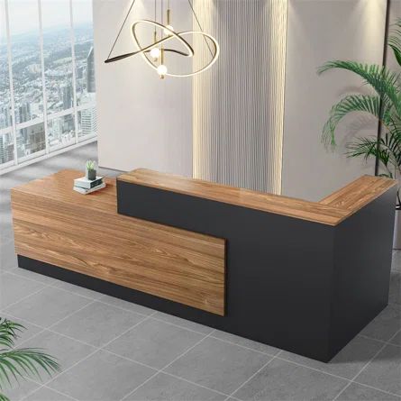 Modern Reception Furniture, Lobby Desks, Modern Reception Desk Design, Front Desk Design, Reception Area Design, Wood Reception Desk, Modern Reception Desk, Reception Desk Office, Reception Desk Design