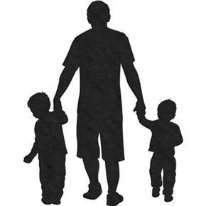 Father Son Tattoo, Pattern Tattoos, Black Sleeve Tattoo, Family Tattoos For Men, Father Daughter Tattoos, Father Tattoos, Boy Silhouette, Family Tattoo Designs, Silhouette Tattoos