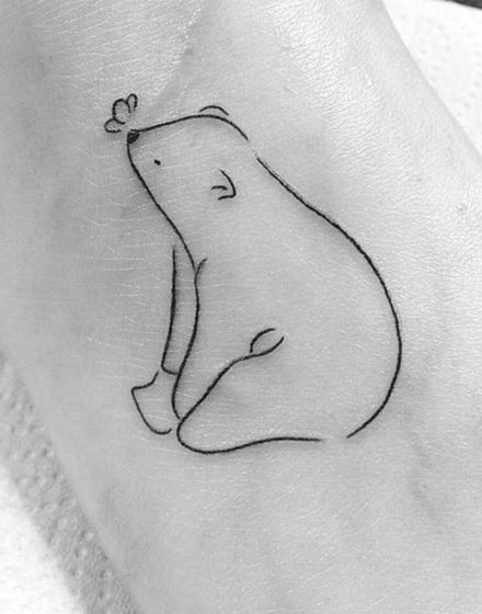 65 Bear Tattoo Ideas To Reflect Strength and Personal Growth — InkMatch Baby Bear Tattoo, Bear Tattoo Ideas, Polar Bear Tattoo, Camping Tattoo, Tiny Bird Tattoos, Cute Animal Tattoos, Cubs Tattoo, Bear Tattoo Designs, Bts Tattoos