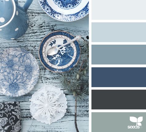 color blues | design seeds | Bloglovin’ Seeds Color, Color Concept, Design Seeds, Style At Home, Blue Design, Colour Schemes, Color Pallets, Color Swatches, Room Colors