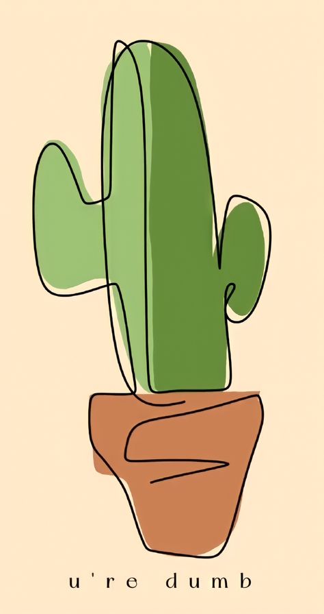 Line Art Cactus, Line Art Drawings, Art Drawing, Line Art, Cactus, Art Drawings, Tattoos, Drawings, Art