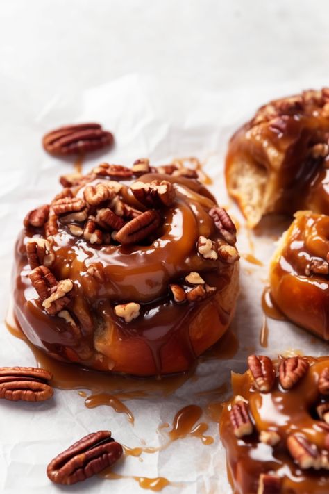 Indulge in the warmth and comfort of homemade Gluten-Free Caramel Pecan Sticky Buns, a delightful twist on a classic favorite. This recipe, tailored for the Whole Health Flexi-Plan, offers a nutritious, guilt-free way to enjoy a sweet treat without compromising on taste or texture. Perfect for those following a gluten-free diet or anyone looking for a healthier alternative to traditional sticky buns. Caramel Pecan Sticky Buns, Gluten Free Pecan, Pecan Cinnamon Rolls, Sticky Buns Recipes, Caramel Rolls, Pecan Sticky Buns, Healthy Flour, Pecan Rolls, Gluten Free Buns