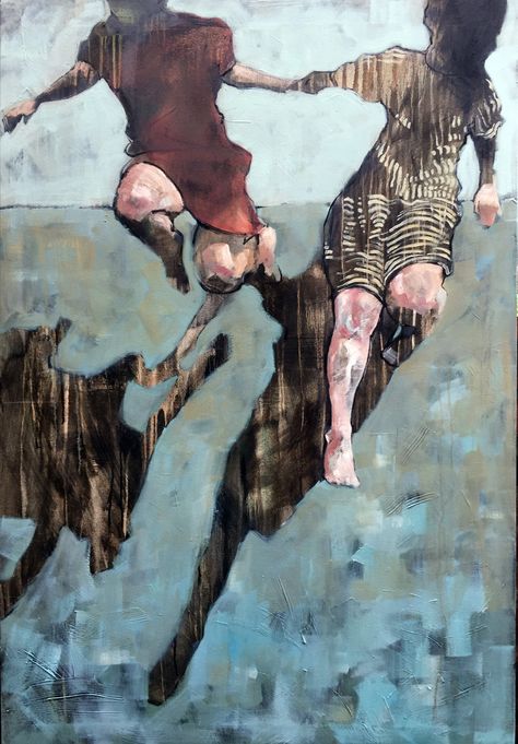 Tiny People Painting, Figurative Art Female Painting, Contemporary Paintings Figurative, Amy Dury, Non Representational Art, Painterly Illustration, Photograph Painting, Contemporary Figurative Art, Contemporary Portrait Artists