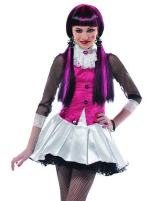 Monster High Halloween Costumes Available at Party City Girls Wolf Costume, Draculaura Costume, Monster High Halloween Costumes, Monster High Wiki, Pigtail Wig, Monster High Halloween, Party City Costumes, Wolf Costume, Clawdeen Wolf