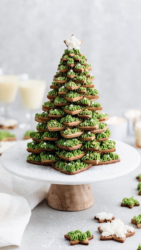 How to make a Cookie Tree - Yoga of Cooking Gingerbread Cookie Mix, Chocolate Peppermint Cupcakes, Cookie Tree, Chocolate Peppermint Cake, Peppermint Cupcakes, Peppermint Cake, Gingerbread Christmas Tree, Sour Cream Pound Cake, Caramel Cheesecake