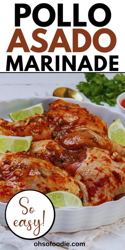 Text reads Pollo Asado Marinade - So Easy! Roasted Chicken Marinade, Pollo Asada Marinade, Easy Marinade For Chicken, Chicken Asada, Pollo Asado Chicken, Roast Chicken Marinade, Pollo Asado Marinade, Asado Chicken, Pollo Asado Recipe