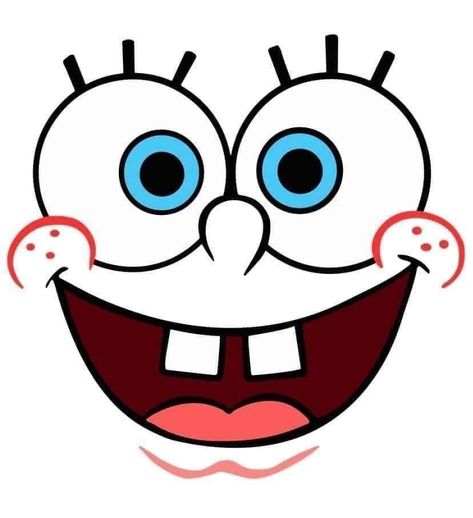 Spongebob Face, Bob Sponge, Spongebob Faces, Spongebob Drawings, Spongebob Birthday Party, Spongebob Party, Body Template, Spongebob Birthday, Crazy Hats