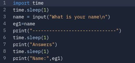 Just a simple python code test. Python Script, Python Code, What Is Your Name, Python, Coding, Quick Saves