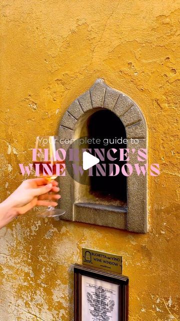 Emily🐬Travel Tips & Inspiration on Instagram: "👇🏻3 wine window locations in Florence👇🏻  Wine windows, or “buchette del vino,” are small hatches in Florentine buildings dating back to the 17th century. Today, they’re historical landmarks and a cool place to grab a glass of vino.🍷  There are 3 functioning wine windows in Florence:  1. @babaefirenze this is my favourite. It’s such a charming wine window and located on a quiet street so everyone sits on the pavement whilst enjoying their drinks.  2. @osteriabelledonnefirenze this is a cute window with a little wooden door you knock on!   3. @wine_window_cantinadepucci this one has a bell you ring when you want to order which is fun! It does get quite busy as it’s near the Duomo.  Who would love to check out a wine window when they visit Wine Window, Cute Window, Historical Landmarks, 17th Century, Wooden Doors, Knock Knock, Florence, Travel Tips, Wine